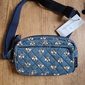Vera Bradley Mini Belt Bag Bees Navy NWT